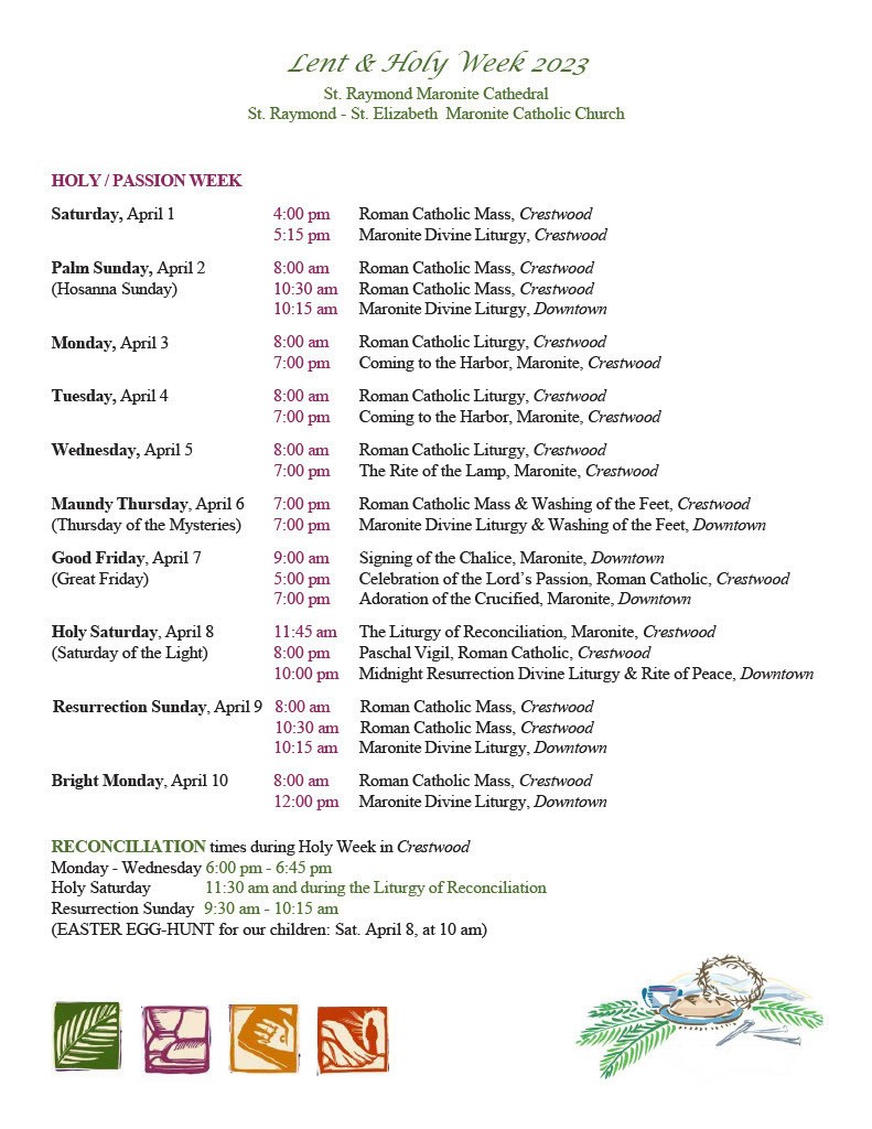 Holy Week Schedule 20231024 11