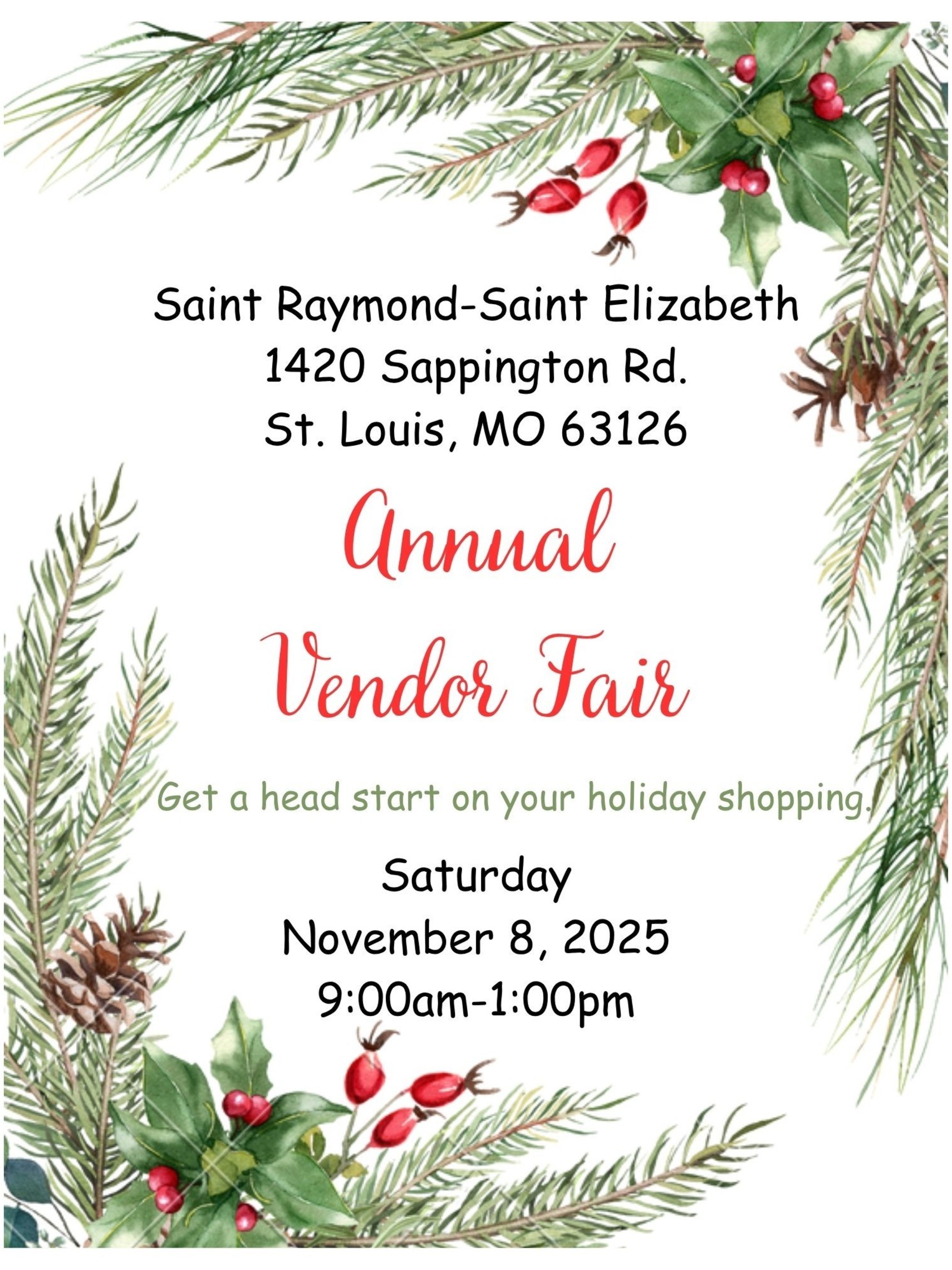 Vendor Fair Flyer 2025