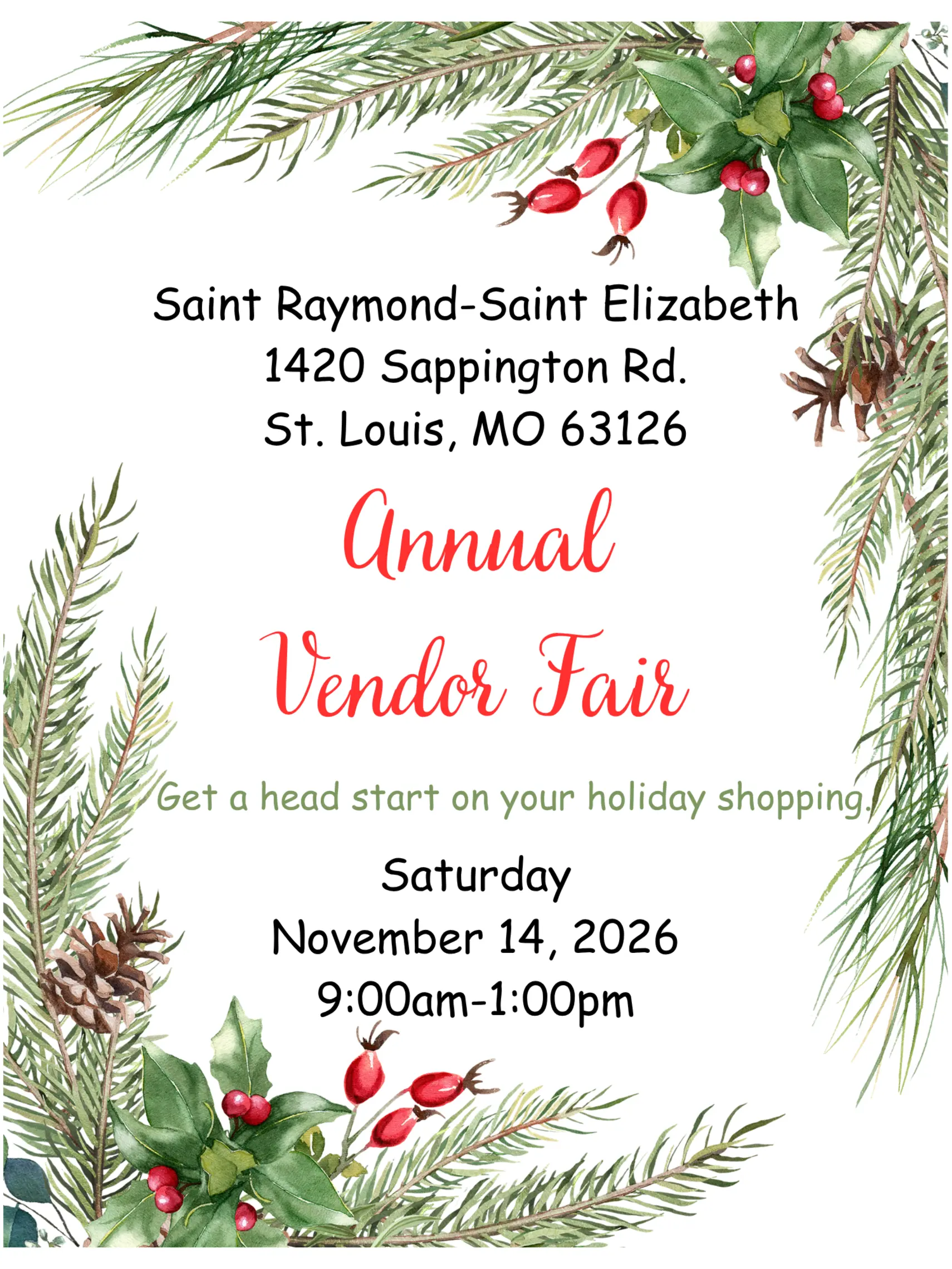 Vendor Fair Flyer 2026 Png
